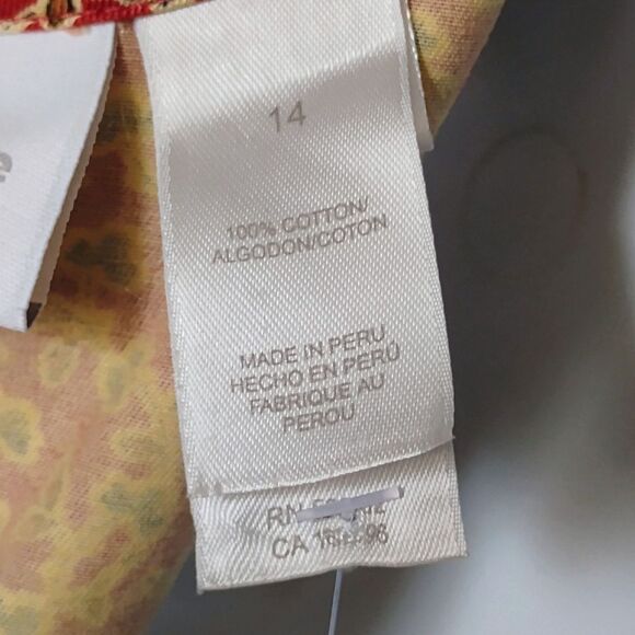 Liz Claiborne NWT Sheath Dress 100% Cotton Size 14 - Picture 8 of 10